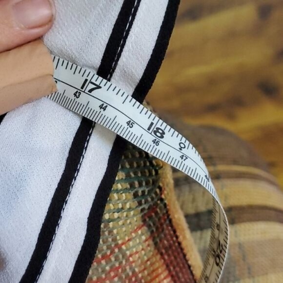 LAST CHANCE Worthington White Black Striped Sz PL Blouse Tunic w Flared 3/4 Slv - Picture 4 of 9